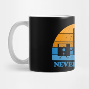 Never Forget -Floppy Disk Cassette VHS Tape Mug